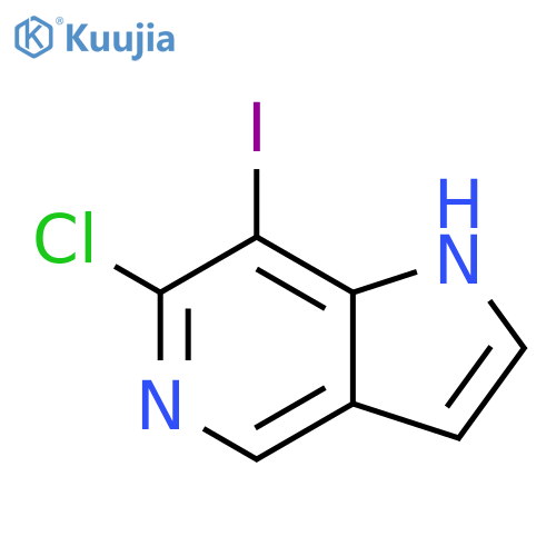 6-Chloro-7-iodo-1H-pyrrolo[3,2-c]pyridine structure