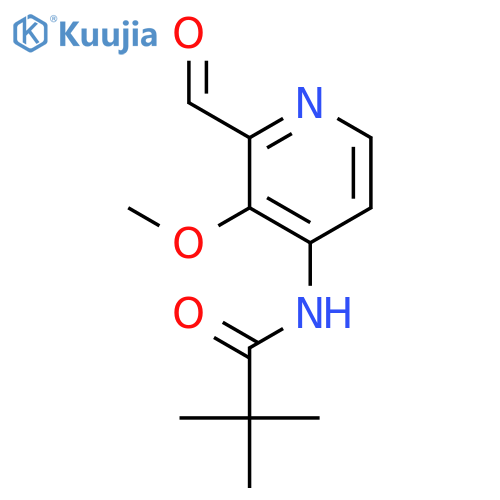 N-(2-Formyl-3-methoxypyridin-4-yl)pivalamide structure