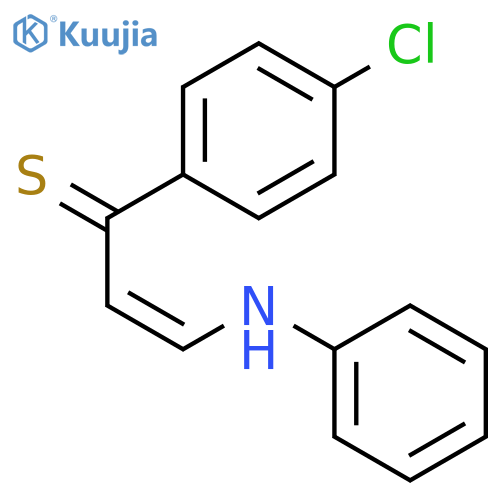 2-Propene-1-thione, 1-(4-chlorophenyl)-3-(phenylamino)-, (Z)- structure