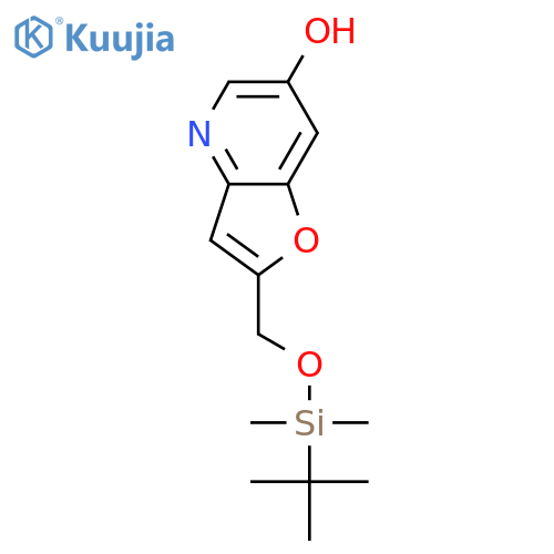 2-((tert-Butyldimethylsilyloxy)methyl)furo3,2-bpyridin-6-ol structure