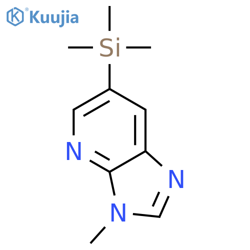 3-Methyl-6-(trimethylsilyl)-3H-imidazo4,5-bpyridine structure