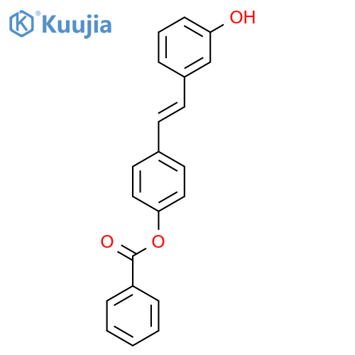 Benzoic acid 4-[2-(3-hydroxy-phenyl)-vinyl]-phenyl ester structure