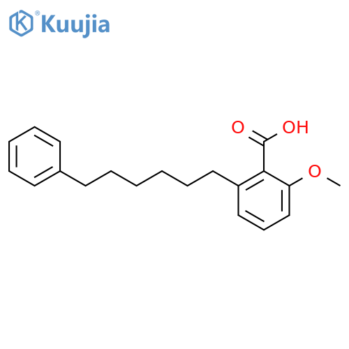 2-Methoxy-6-(6-phenyl-hexyl)-benzoic acid structure