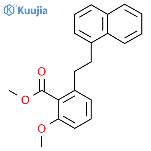 2-Methoxy-6-(2-naphthalen-1-yl-ethyl)-benzoic acid methyl ester structure