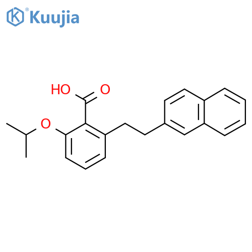 2-Isopropoxy-6-(2-naphthalen-2-yl-ethyl)-benzoic acid structure