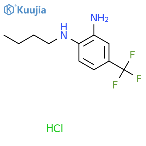 1-N-Butyl-4-(trifluoromethyl)benzene-1,2-diamine Hydrochloride structure