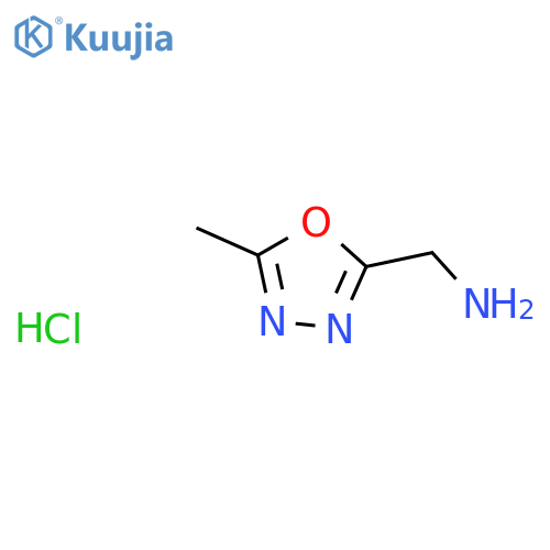 1-(5-methyl-1,3,4-oxadiazol-2-yl)methanamine hydrochloride structure