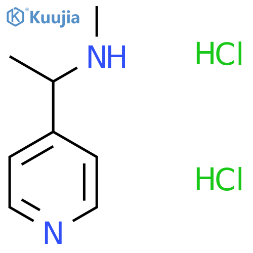 Methyl[1-(pyridin-4-yl)ethyl]amine dihydrochloride structure