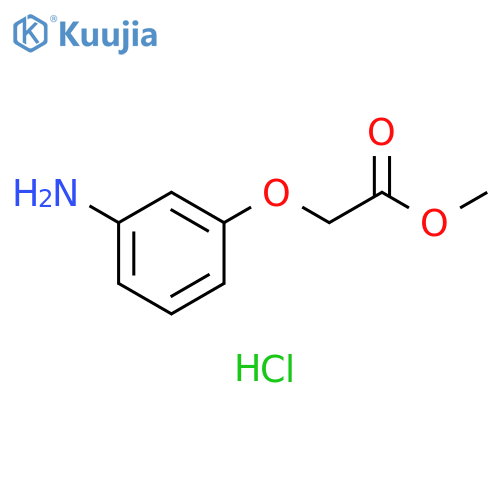 Acetic acid, 2-(3-aminophenoxy)-, methyl ester, hydrochloride (1:1) structure