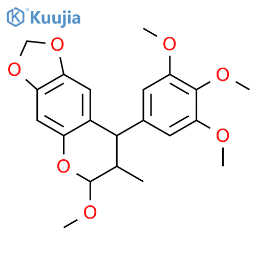 6H-1,3-Dioxolo[4,5-g][1]benzopyran,7,8-dihydro-6-methoxy-7-methyl-8-(3,4,5-trimethoxyphenyl)- structure