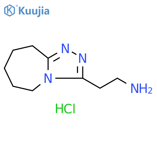2-{5H,6H,7H,8H,9H-1,2,4triazolo4,3-aazepin-3-yl}ethan-1-amine dihydrochloride structure