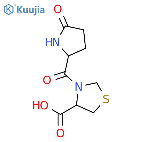 3-(5-oxopyrrolidine-2-carbonyl)thiazolidine-4-carboxylic acid structure