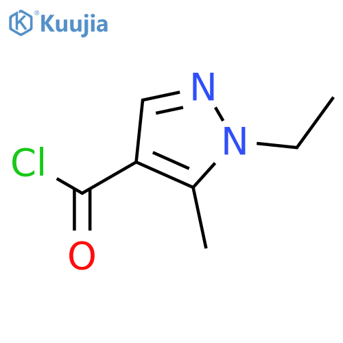 1-Ethyl-5-methyl-1H-pyrazole-4-carbonyl chloride structure