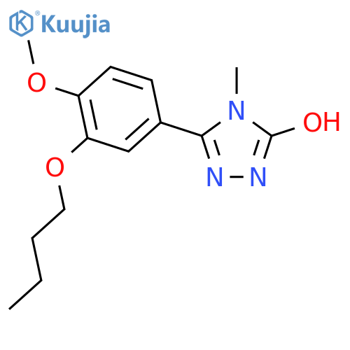 3H-1,2,4-Triazol-3-one,5-(3-butoxy-4-methoxyphenyl)-2,4-dihydro-4-methyl- structure