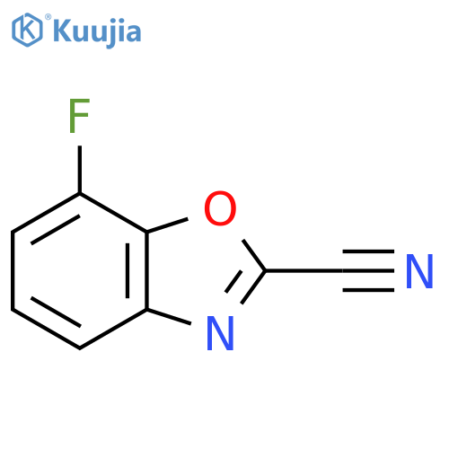 2-Benzoxazolecarbonitrile, 7-fluoro- structure