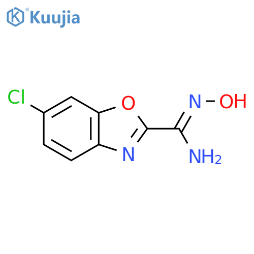 6-Chloro-N'-hydroxy-1,3-benzoxazole-2-carboximidamide structure