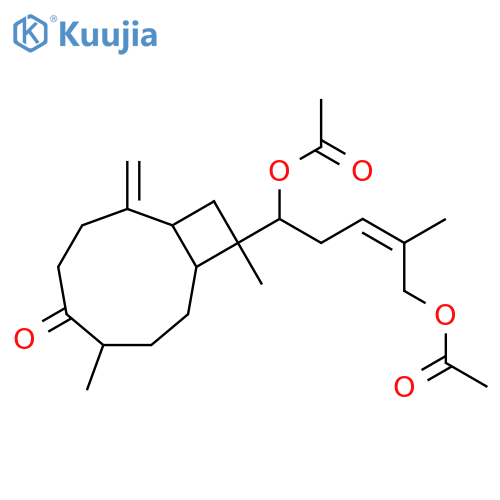 12,16-Dihydroxy-8(19),14-xeniaphylladien-5-one; (4α,12ξ,14Z)-form, Di-Ac structure