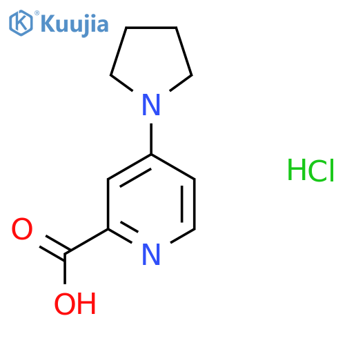 4-(pyrrolidin-1-yl)pyridine-2-carboxylic acid hydrochloride structure