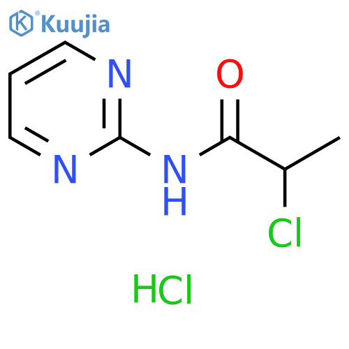 2-Chloro-N-(pyrimidin-2-yl)propanamide hydrochloride structure