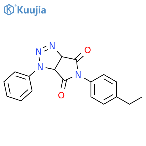 5-(4-ethylphenyl)-1-phenyl-1H,3aH,4H,5H,6H,6aH-pyrrolo[3,4-d][1,2,3]triazole-4,6-dione structure