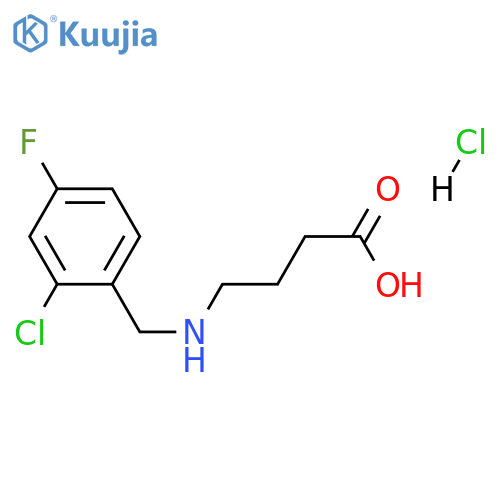 4-{(2-Chloro-4-fluorophenyl)methylamino}butanoic Acid Hydrochloride structure