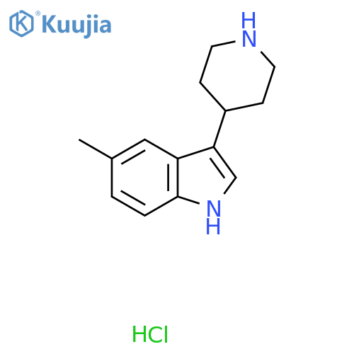 5-Methyl-3-(piperidin-4-yl)-1H-indole hydrochloride structure