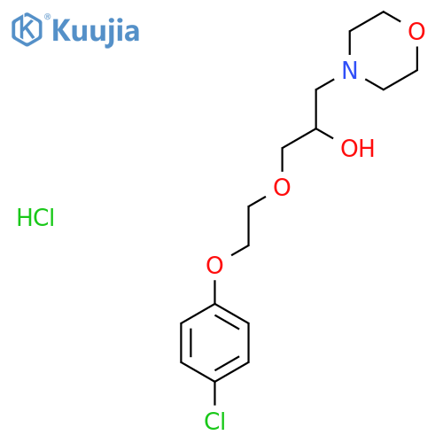 1-2-(4-chlorophenoxy)ethoxy-3-(morpholin-4-yl)propan-2-ol hydrochloride structure
