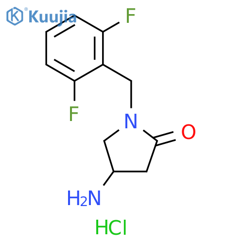 4-amino-1-[(2,6-difluorophenyl)methyl]pyrrolidin-2-one hydrochloride structure
