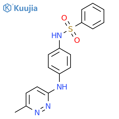 N-{4-(6-methylpyridazin-3-yl)aminophenyl}benzenesulfonamide structure