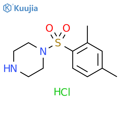 1-(2,4-dimethylphenyl)sulfonylpiperazine;hydrochloride structure