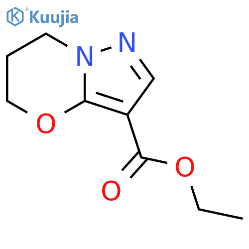 ethyl 5H,6H,7H-pyrazolo[3,2-b][1,3]oxazine-3-carboxylate structure