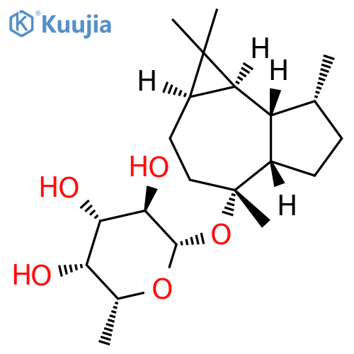 b-D-Galactopyranoside,(1aR,4R,4aS,7R,7aS,7bS)-decahydro-1,1,4,7-tetramethyl-1H-cycloprop[e]azulen-4-yl6-deoxy- (9CI) structure