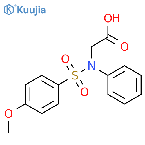 N-(4-Methoxyphenyl)sulfonyl-N-phenylglycine structure