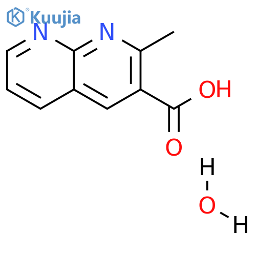 2-Methyl-1,8-naphthyridine-3-carboxylic acid monohydrate structure