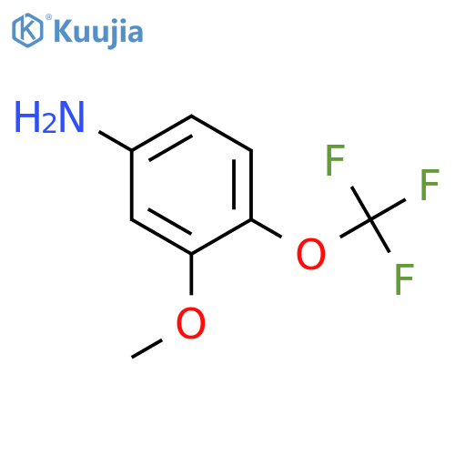 Benzenamine, 3-methoxy-4-(trifluoromethoxy)- structure