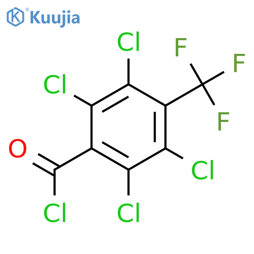 2,3,5,6-Tetrachloro-4-(trifluoromethyl)benzoyl Chloride structure