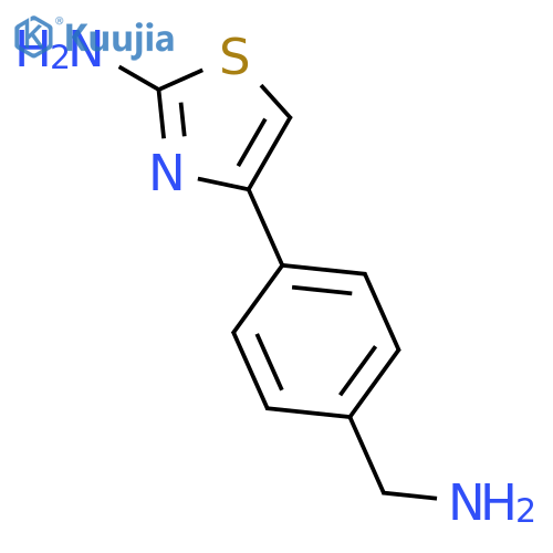 4-4-(aminomethyl)phenyl-1,3-thiazol-2-amine structure