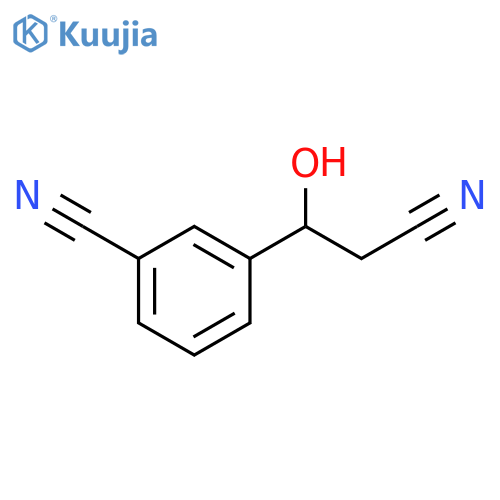 3-(2-cyano-1-hydroxyethyl)benzonitrile structure