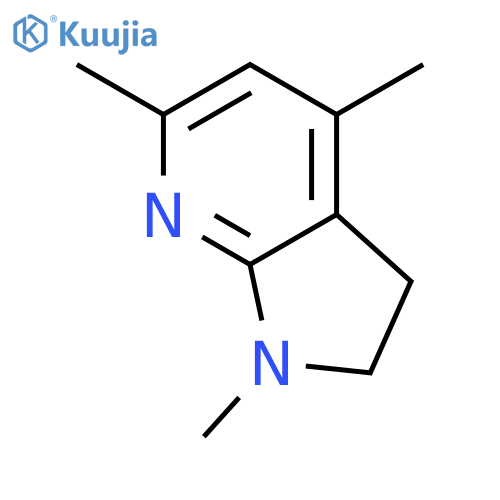 1H-Pyrrolo[2,3-b]pyridine, 2,3-dihydro-1,4,6-trimethyl- structure