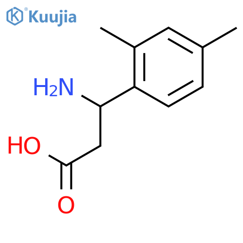 3-Amino-3-(2,4-dimethylphenyl)propanoic acid structure