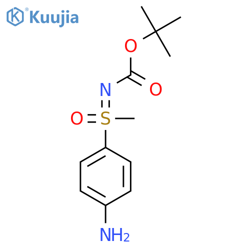 tert-butyl N-(4-aminophenyl)(methyl)oxo-lambda6-sulfanylidenecarbamate structure