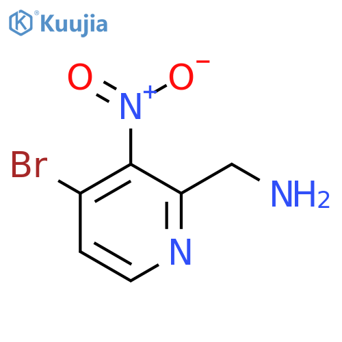 2-Aminomethyl-4-bromo-3-nitropyridine structure