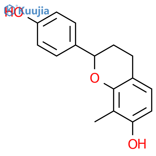 (2R)-4',7-dihydroxy-8-methylflavane structure