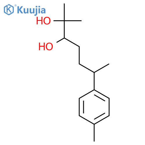 2-Methyl-6-(p-tolyl)heptane-2,3-diol structure