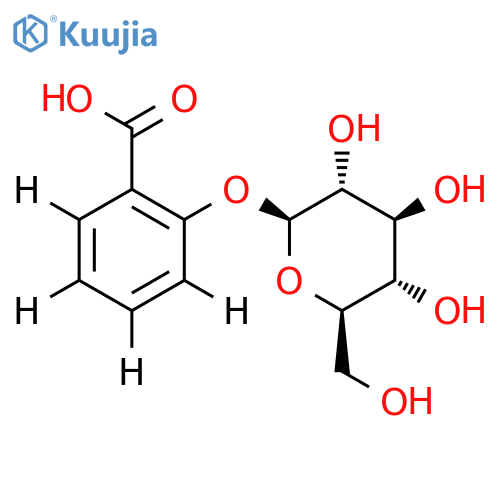 Salicylic Acid 2-O-β-D-Glucoside-D4 structure