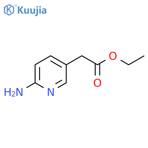 Ethyl 2-(6-aminopyridin-3-yl)acetate structure