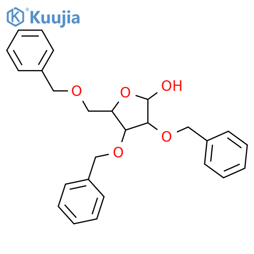 2,3,5-Tri-O-benzyl-b-D-xylofuranose structure
