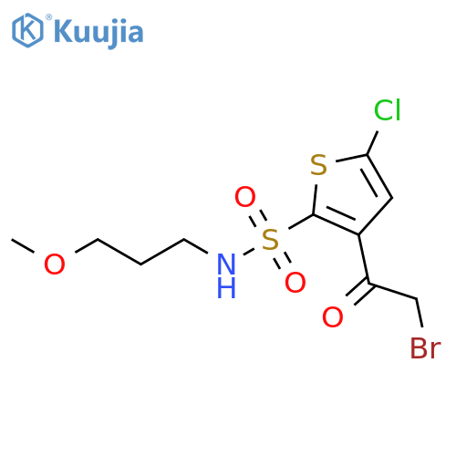3-(2-Bromoacetyl)-5-chloro-N-(3-methoxypropyl)-2-thiophenesulfonamide structure