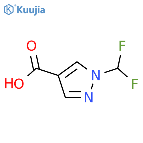 1-(difluoromethyl)-1H-pyrazole-4-carboxylic acid structure
