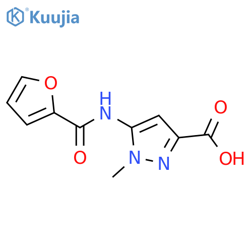 5-(2-furoylamino)-1-methyl-1H-pyrazole-3-carboxylic acid structure